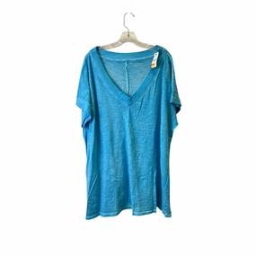Top Ss Basic By Lane Bryant In Aqua, Size:2X Chic and Cozy Cycling endurance