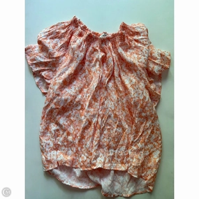 Top Short Sleeve By Wonderly In Orange, Size: 1x Fashionable Piece