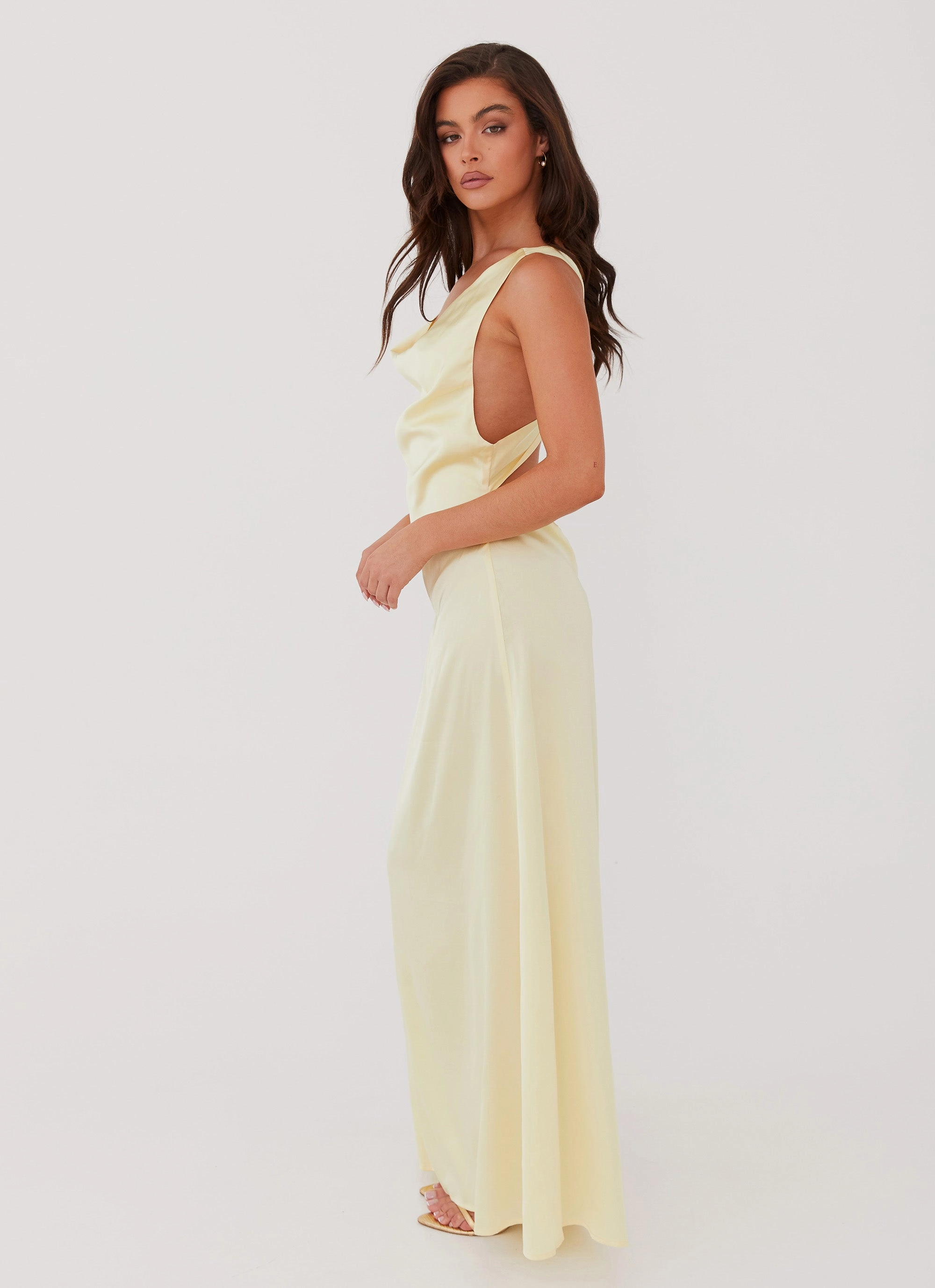 Musa Maxi Dress - Lemon Smooth Motion