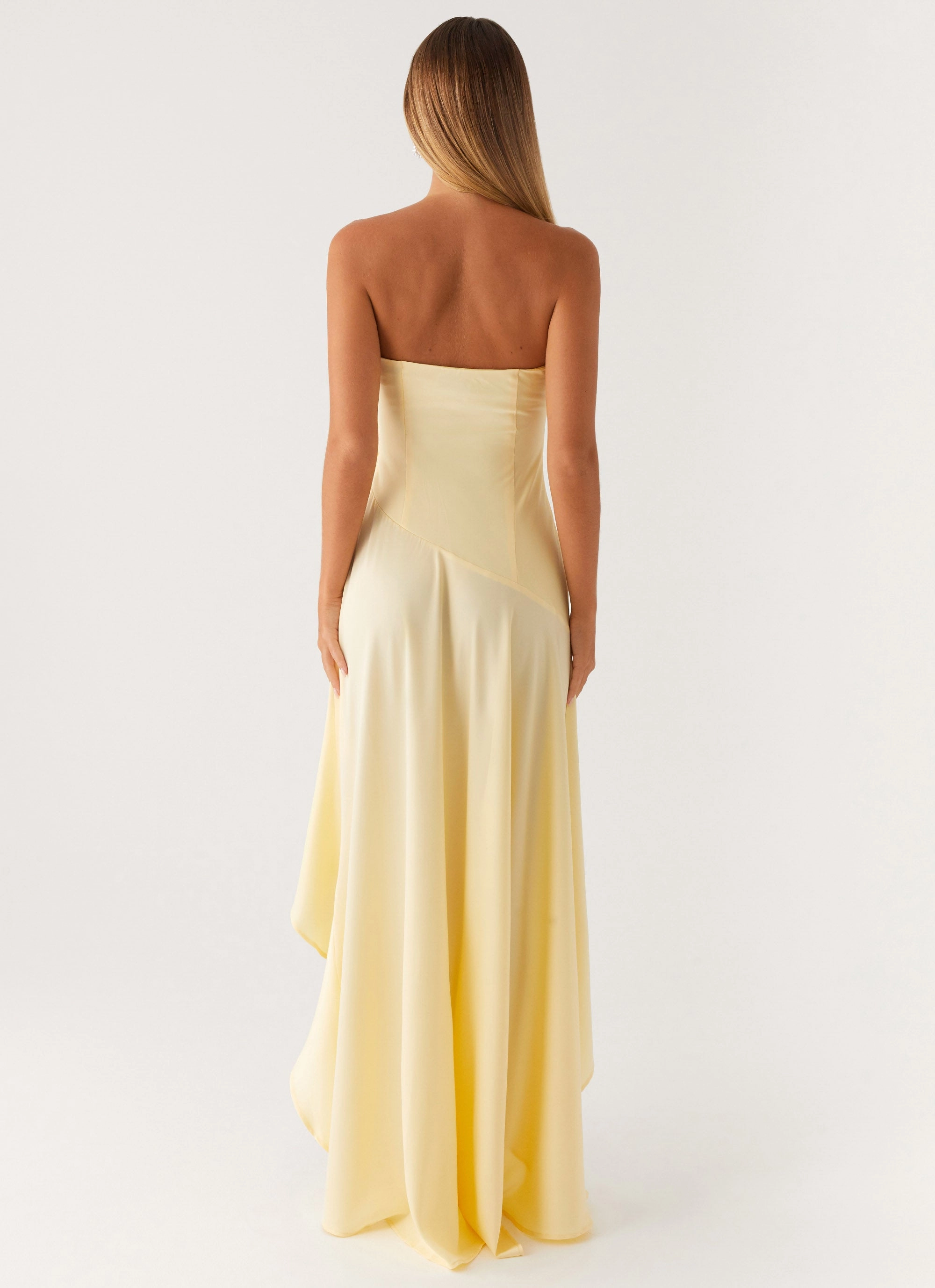 Pure Elegance Winter Proof Bodie Maxi Dress - Pastel Yellow