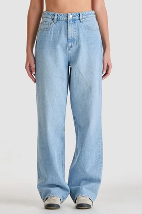 Airy Feel High Baggy Light Horizon Blue Jean