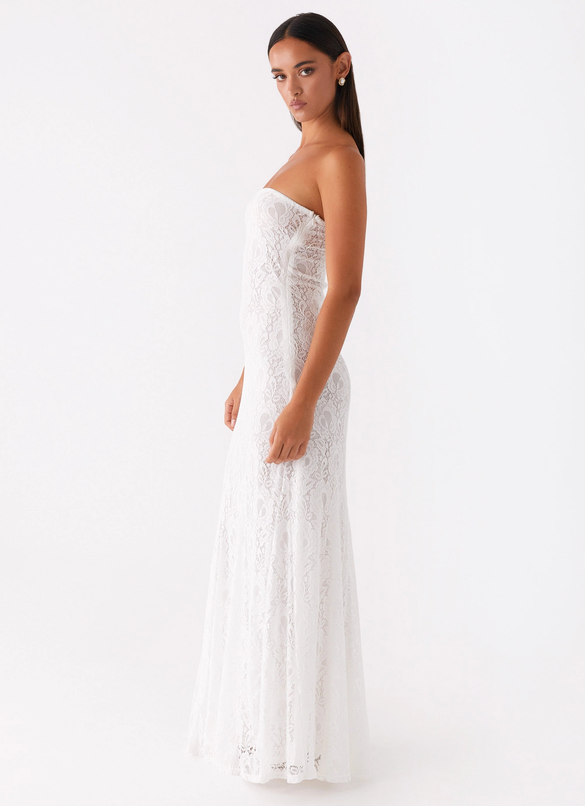 Lolita Lace Maxi Dress - Ivory Mood Flex Glossy-Finish