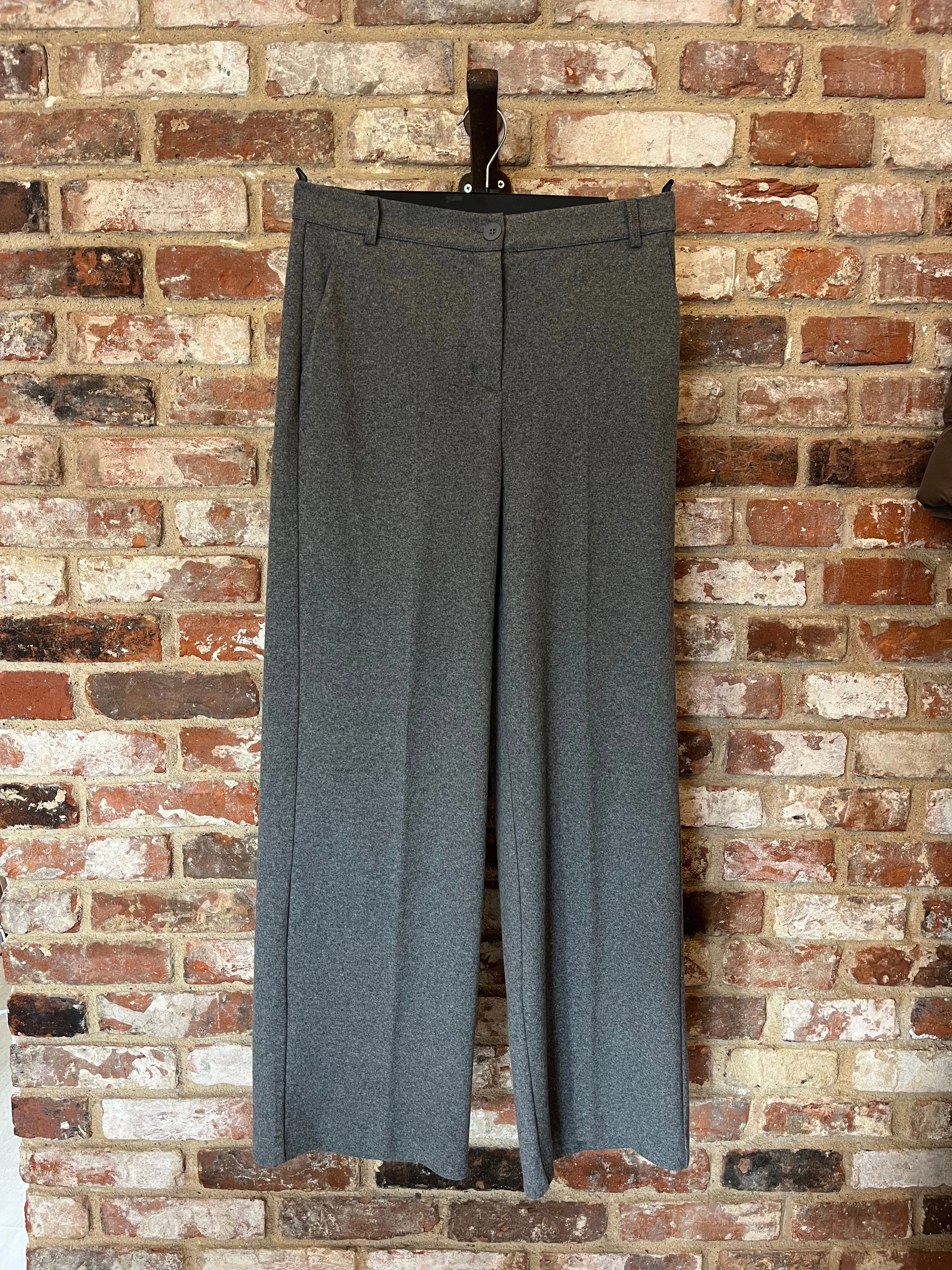 Weekend Max Mara Zelota Jersey Trouser in Medium Grey Crisp Design