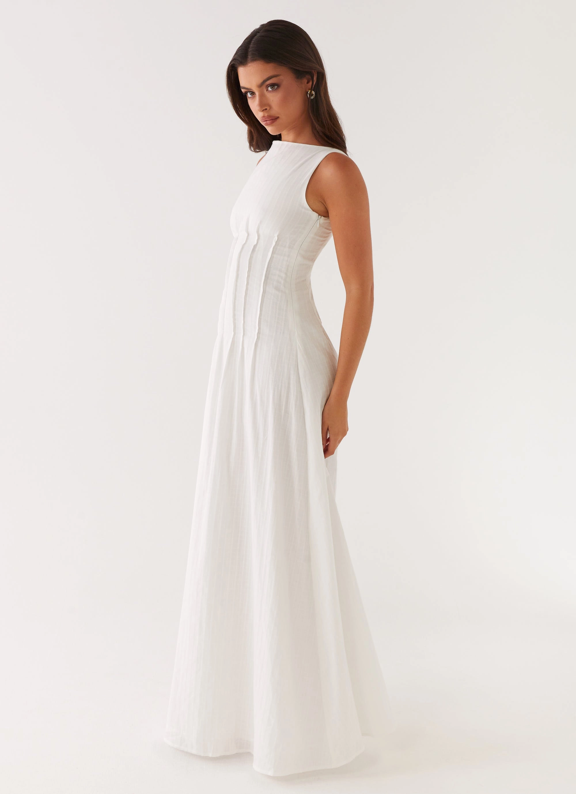 Maloney Maxi Dress - White Anytime Wear