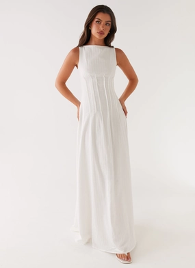 Love Blend Maloney Maxi Dress - White
