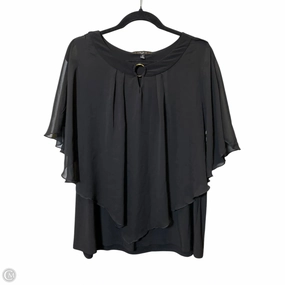 Top Short Sleeve By Atelier In Black, Size: 2x Soft and Lightweight