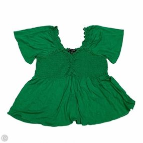 Top Short Sleeve By Versona In Green, Size: Xl Vintage Style