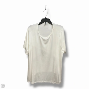Top Short Sleeve By Old Navy In White, Size: 2x Cozy Waist Organic Cotton