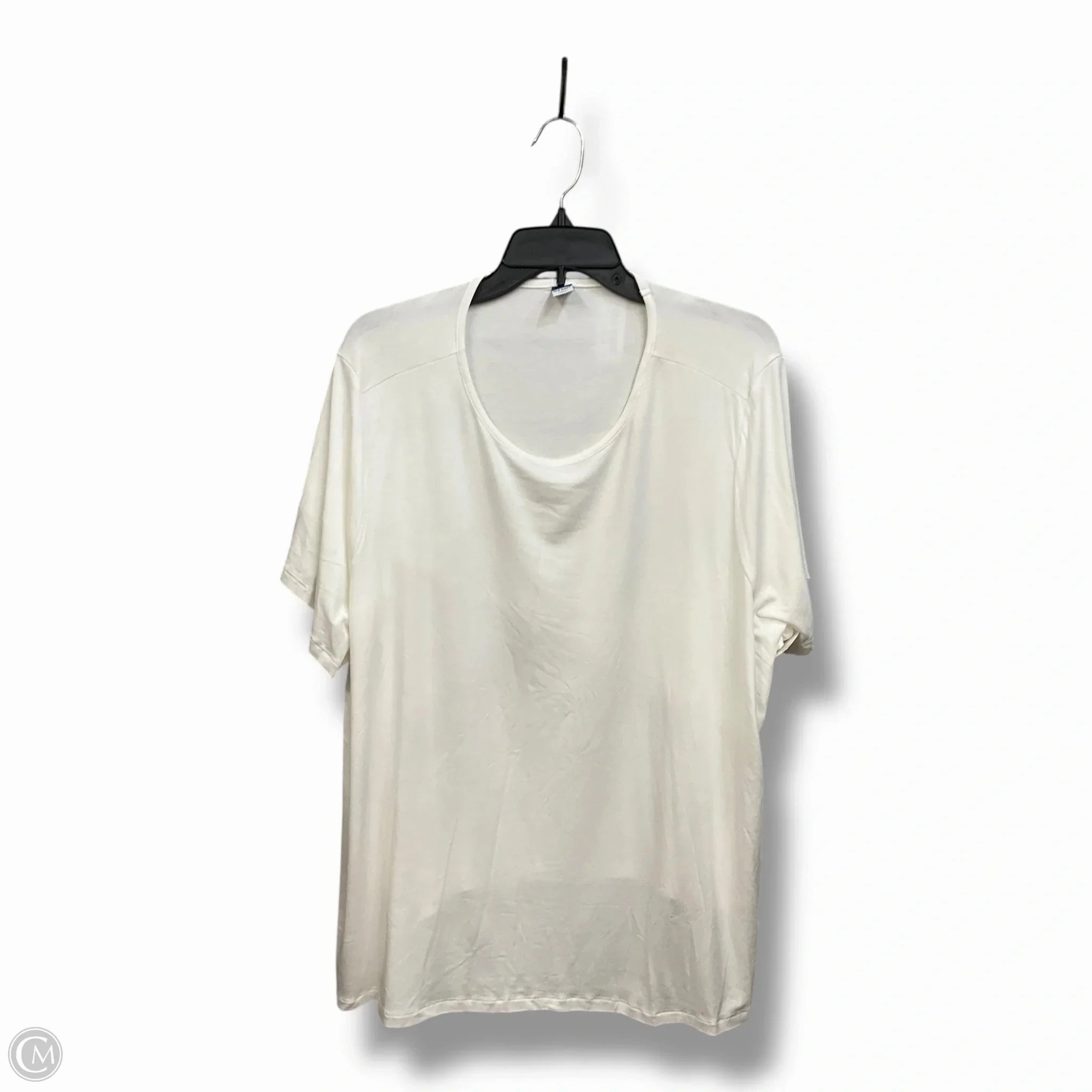 Top Short Sleeve By Old Navy In White, Size: 2x Cozy Waist Organic Cotton
