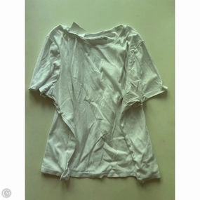 Top Short Sleeve By Talbots In White, Size: 3x simple design