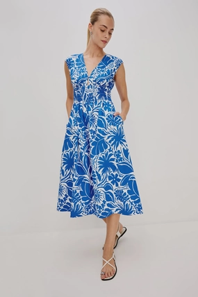RAILS Roxanne Dress in Blue Riviera Polished Style Walkable Flow