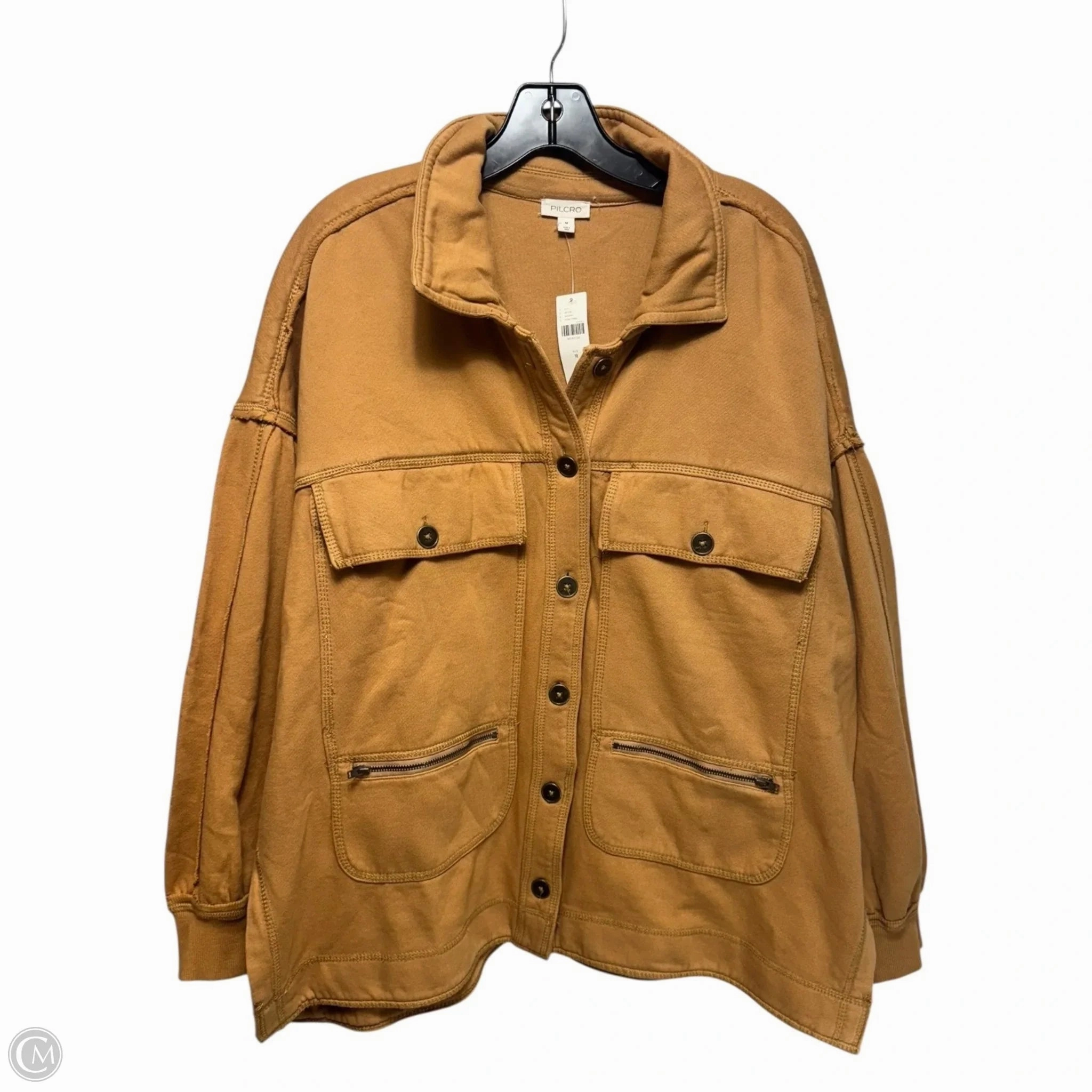 Jacket Other By Pilcro Anthropologie In Tan, Size: M Soft Layers Frictionless Zipper Tracks