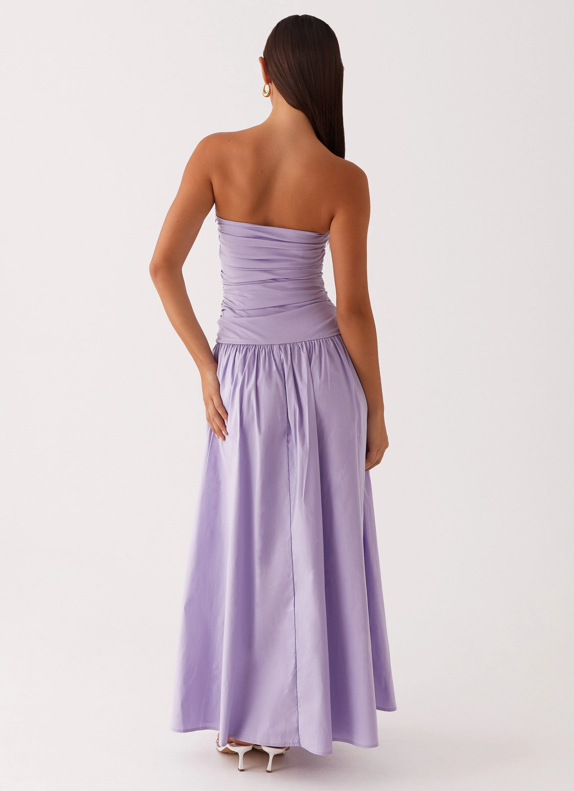Carmel Maxi Dress - Lavender Lined interior