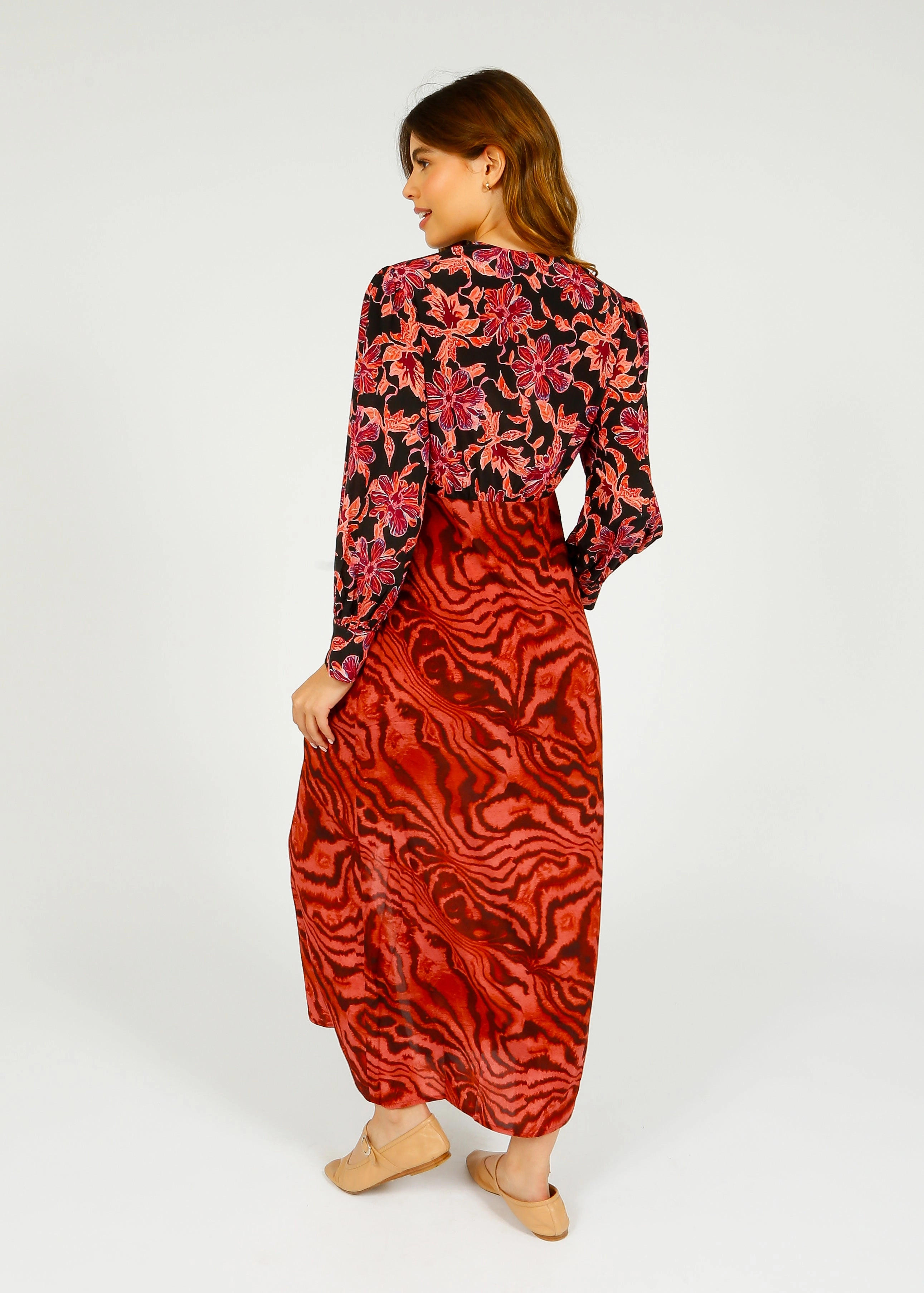 PPL Opal Dress in Floral 04, Watercolour 03 Simple Shape