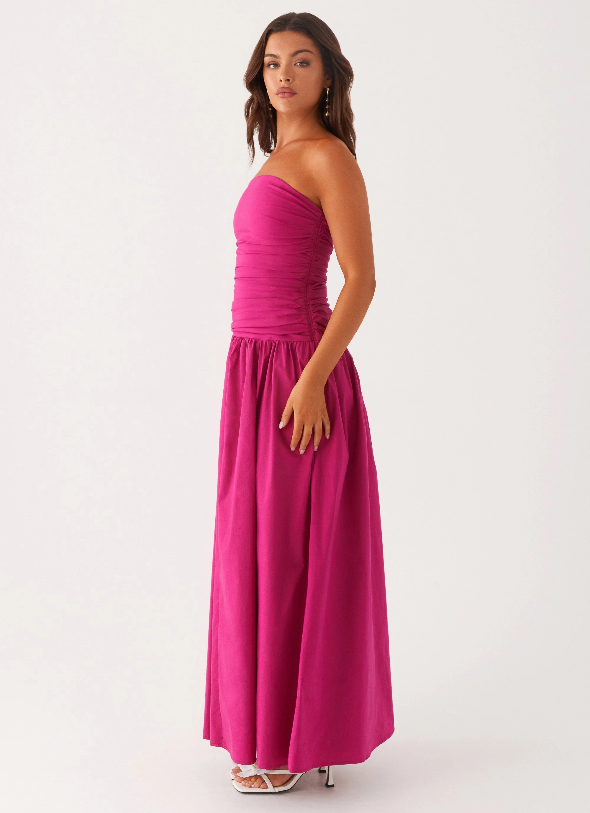 Stylish Mood Carmel Maxi Dress - Fuchsia