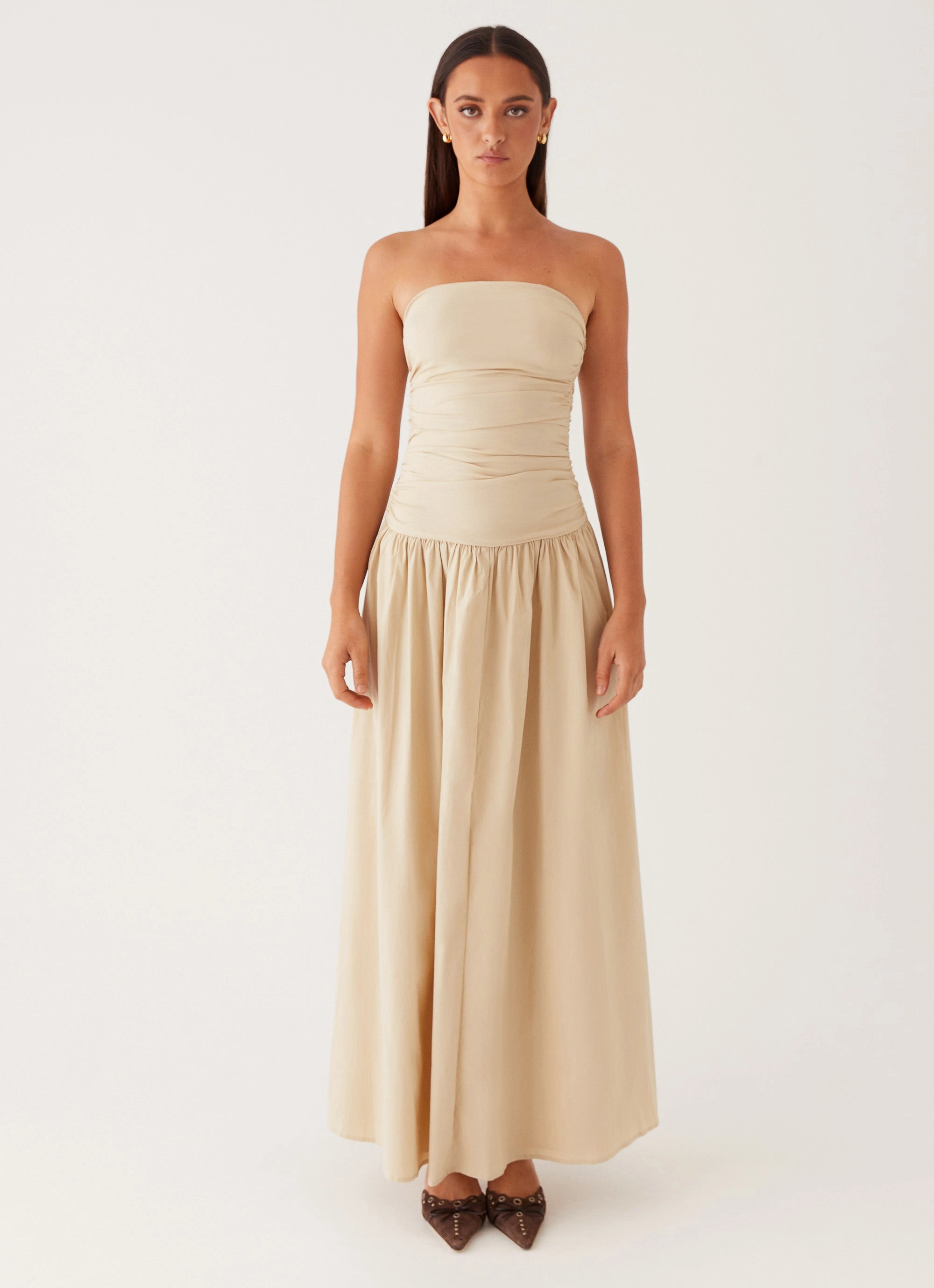 Romantic Bloom Ceremony Ready Carmel Maxi Dress - Ivory