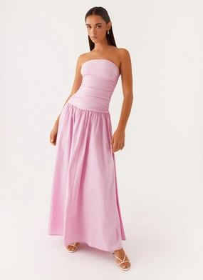 Comfortable and Fashionable Carmel Maxi Dress - Pink