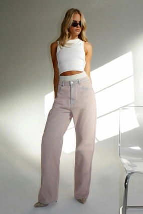 Carrie Dirty Pink Washed Jean Active Fit