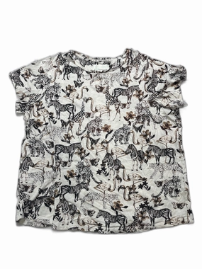Top Short Sleeve By Anthropologie In Brown, Size: 1x Active Layering Simple Yet Cozy