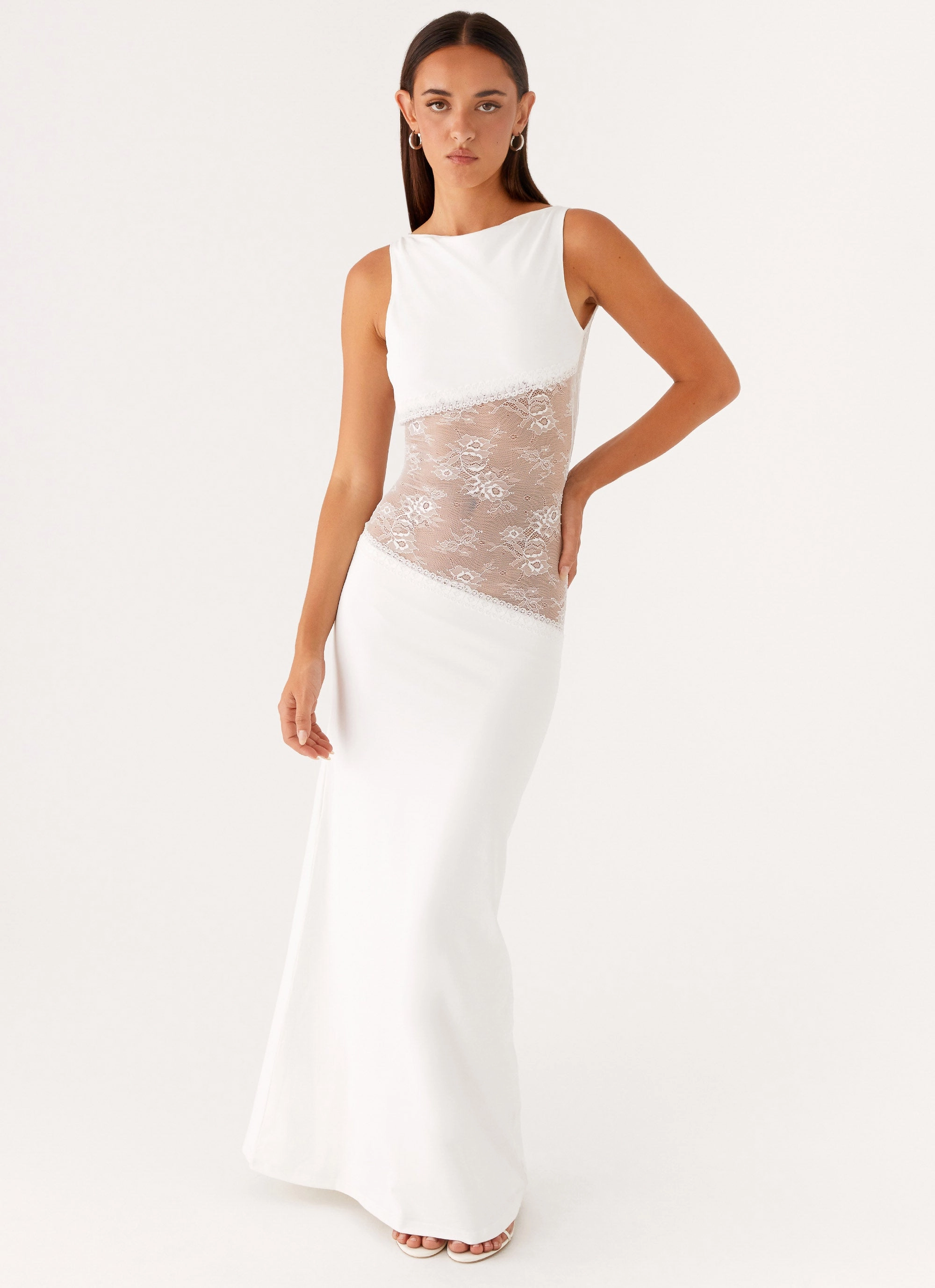 Lucinda Maxi Dress - White Mix-And-Match