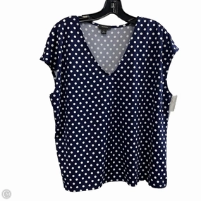 Top Short Sleeve By Halogen In Blue, Size: 1x Affordable accessibility