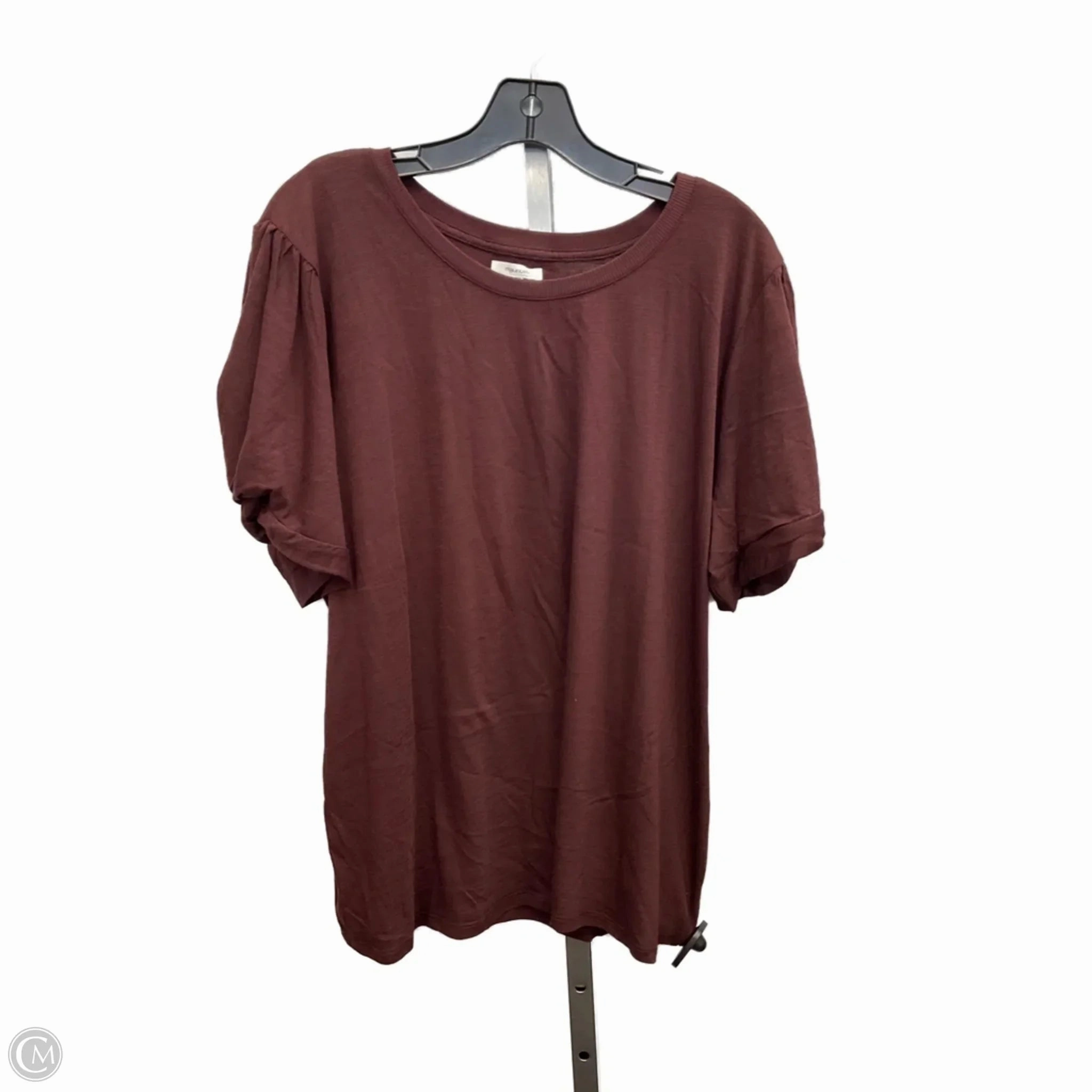 Perfect Layer Top Short Sleeve By Maurices In Purple, Size: Xxl