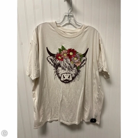 Top Short Sleeve Basic By Clothes Mentor In Beige, Size: 2x Anti Perspiration Lining Flattering Cut