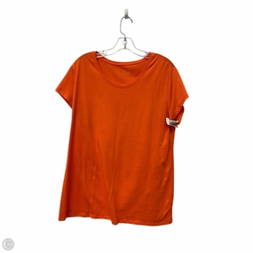Top Short Sleeve By No Boundaries In Orange, Size: 3x Simple yet stylish Odor Resistant Treatment