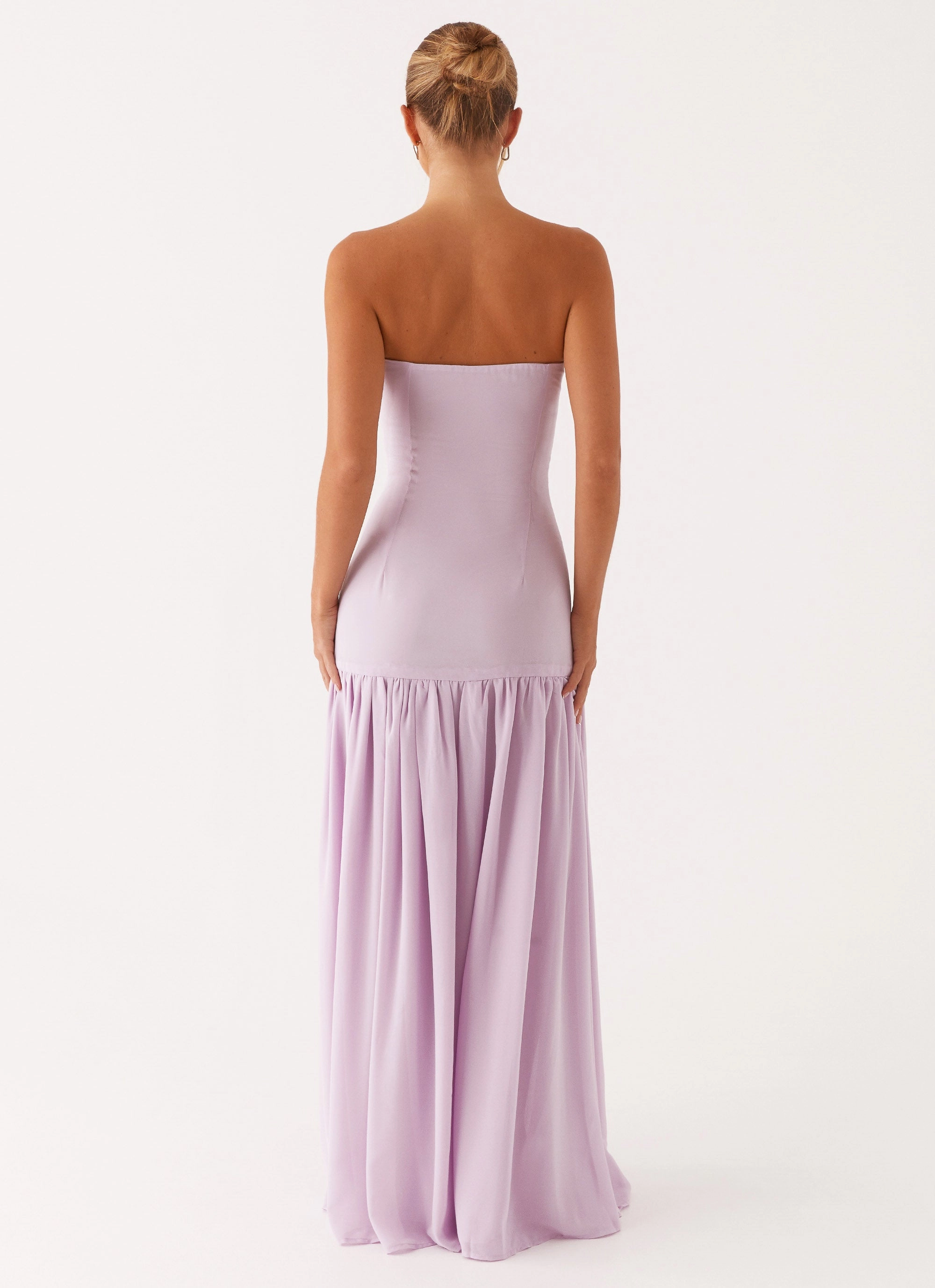Eden Strapless Maxi Dress - Lilac Trendy Wearable