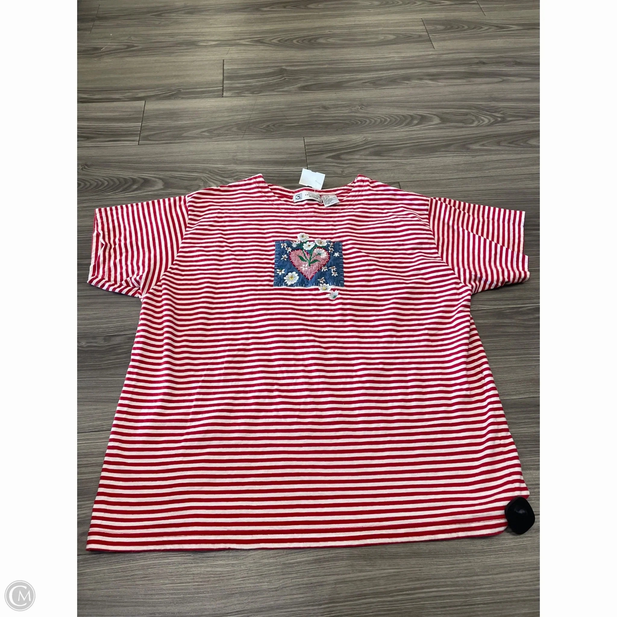 Light Casual Feminine Fit Top Short Sleeve By Clothes Mentor In Red, Size: 2x