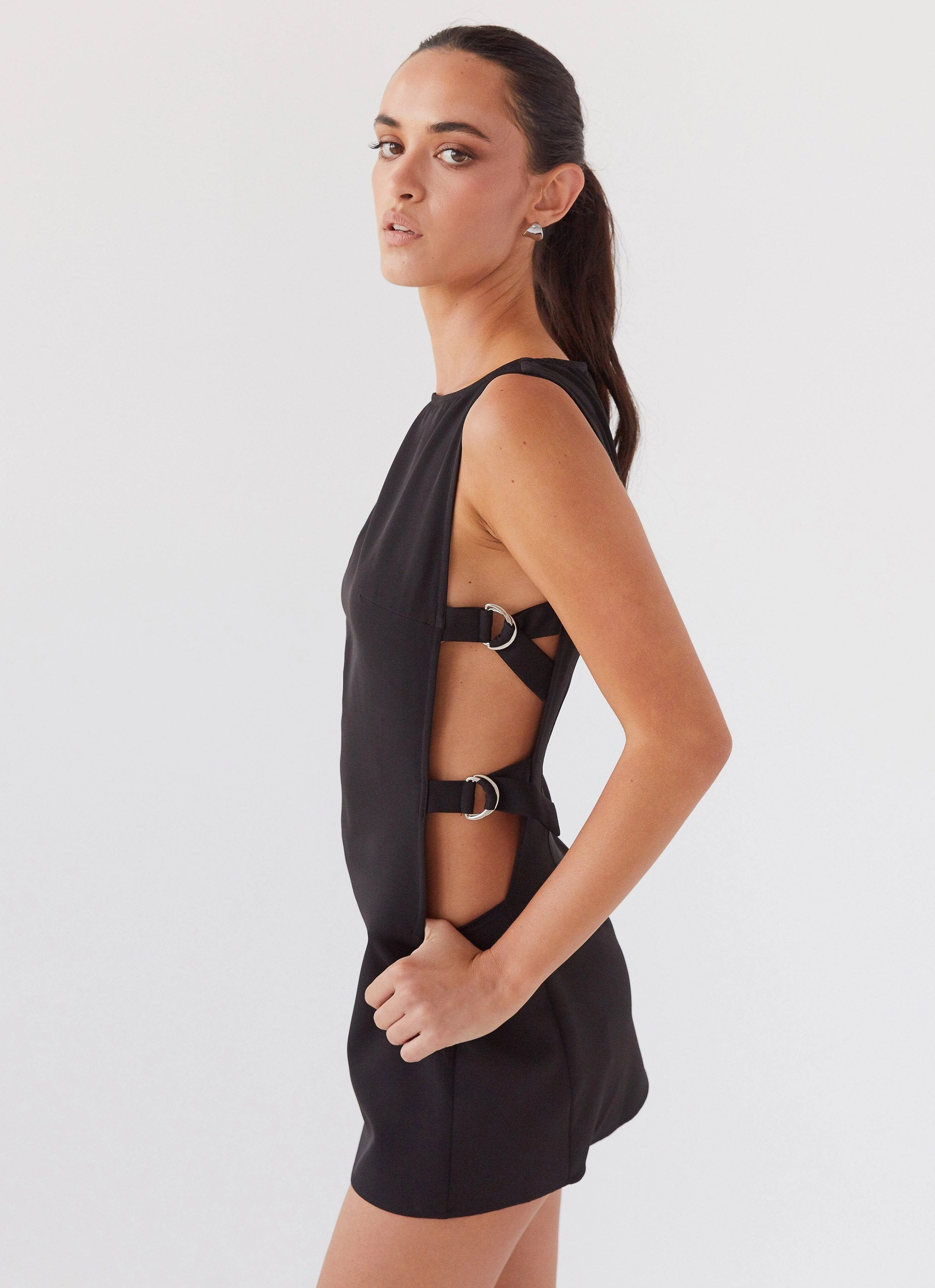 Cherish You Buckle Mini Dress - Shadow Graduation-Event