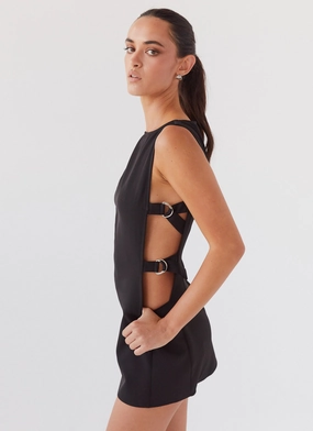 Cherish You Buckle Mini Dress - Shadow Graduation-Event