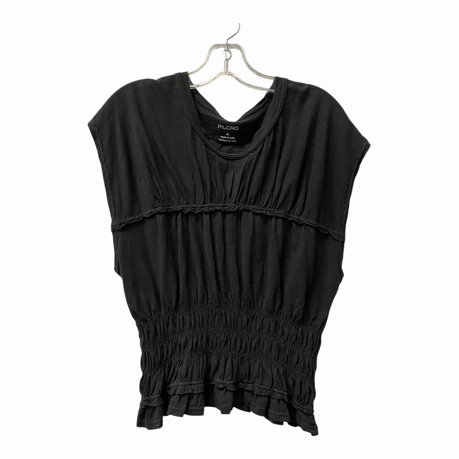 Top Ss By Pilcro In Black, Size:Xl Washable fabric Soft and Cozy