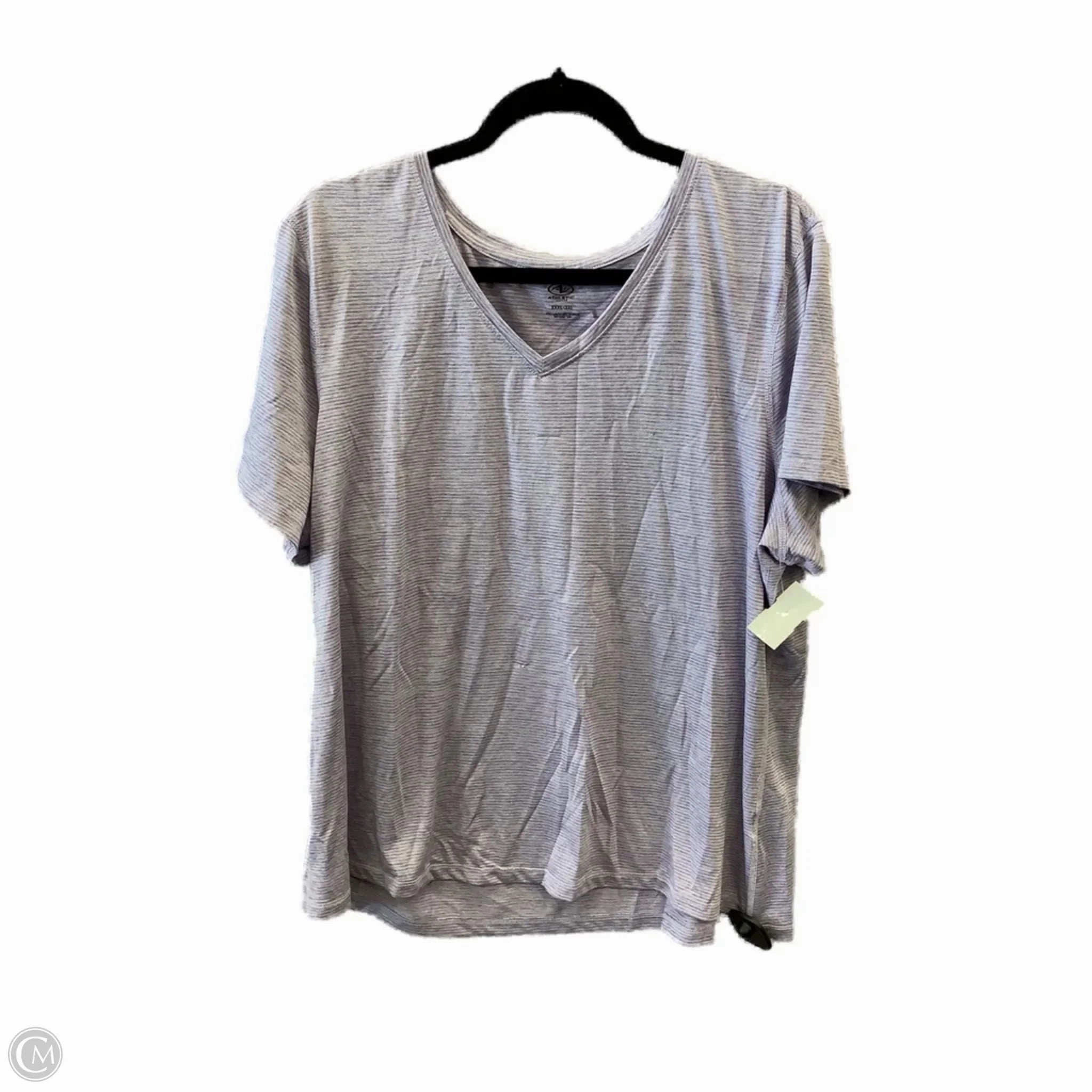 Simple and Chic Top Short Sleeve By Athletic Works In Purple, Size: 3x