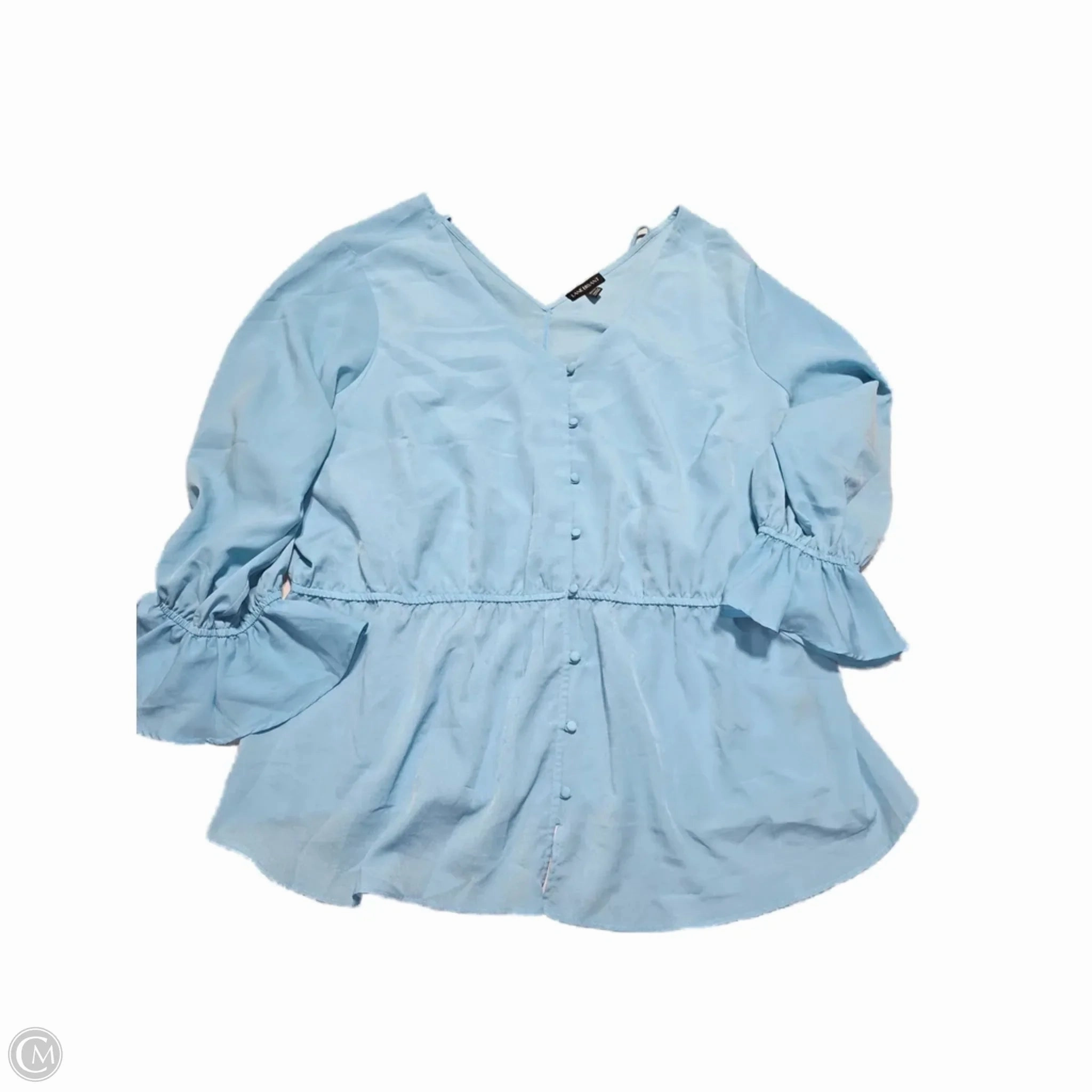 Top Short Sleeve By Lane Bryant In Blue, Size: 1x Urban Fashion