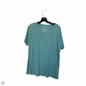 Button Down Top Short Sleeve By Torrid In Blue, Size: 1x
