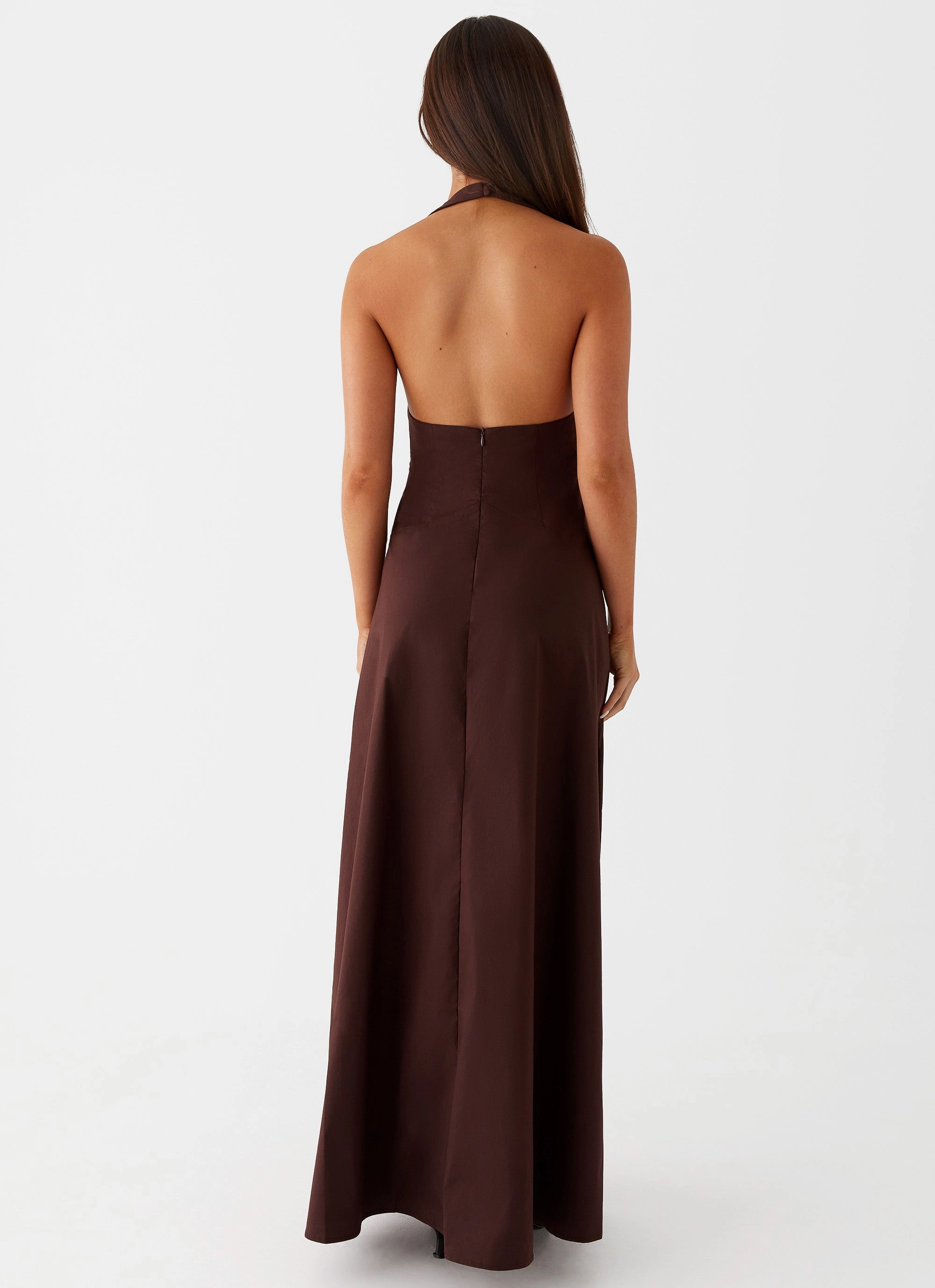 Vestige Maxi Dress - Chocolate Urban Drape