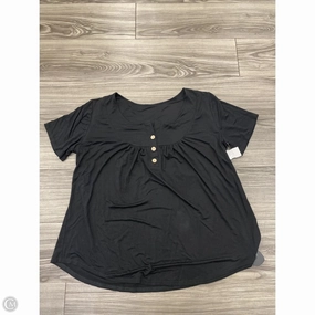 Top Short Sleeve By Clothes Mentor In Black, Size: 2x Athletic Comfort Wear