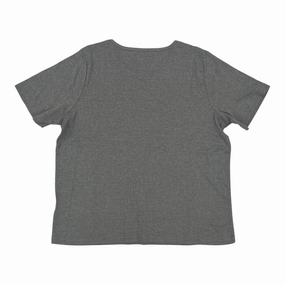 Top Ss By Cj Banks In Grey, Size:1X Casual and cool