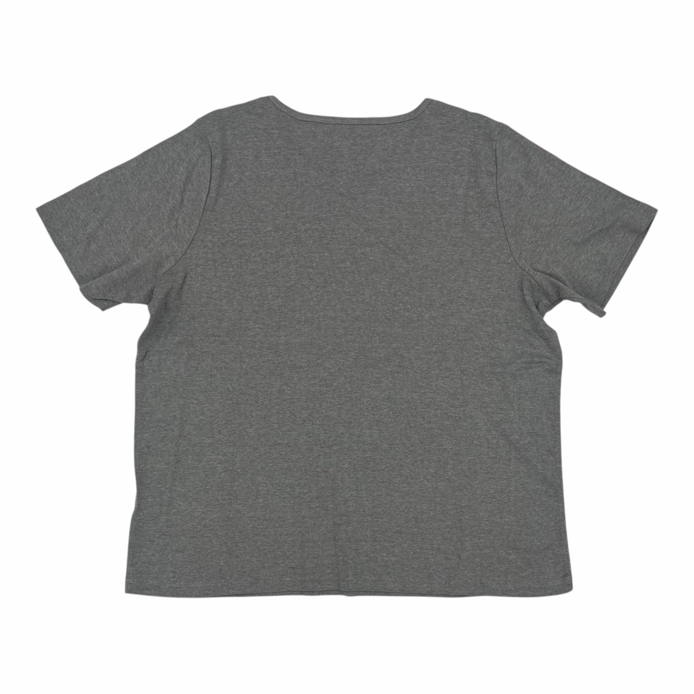 Top Ss By Cj Banks In Grey, Size:1X Casual and cool