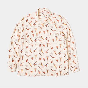 Sleeveless Cut Rayon Shirt Diving