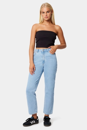 LowProfileTopstitching Venice Kendall Vintage Blue Straight Denim Jean