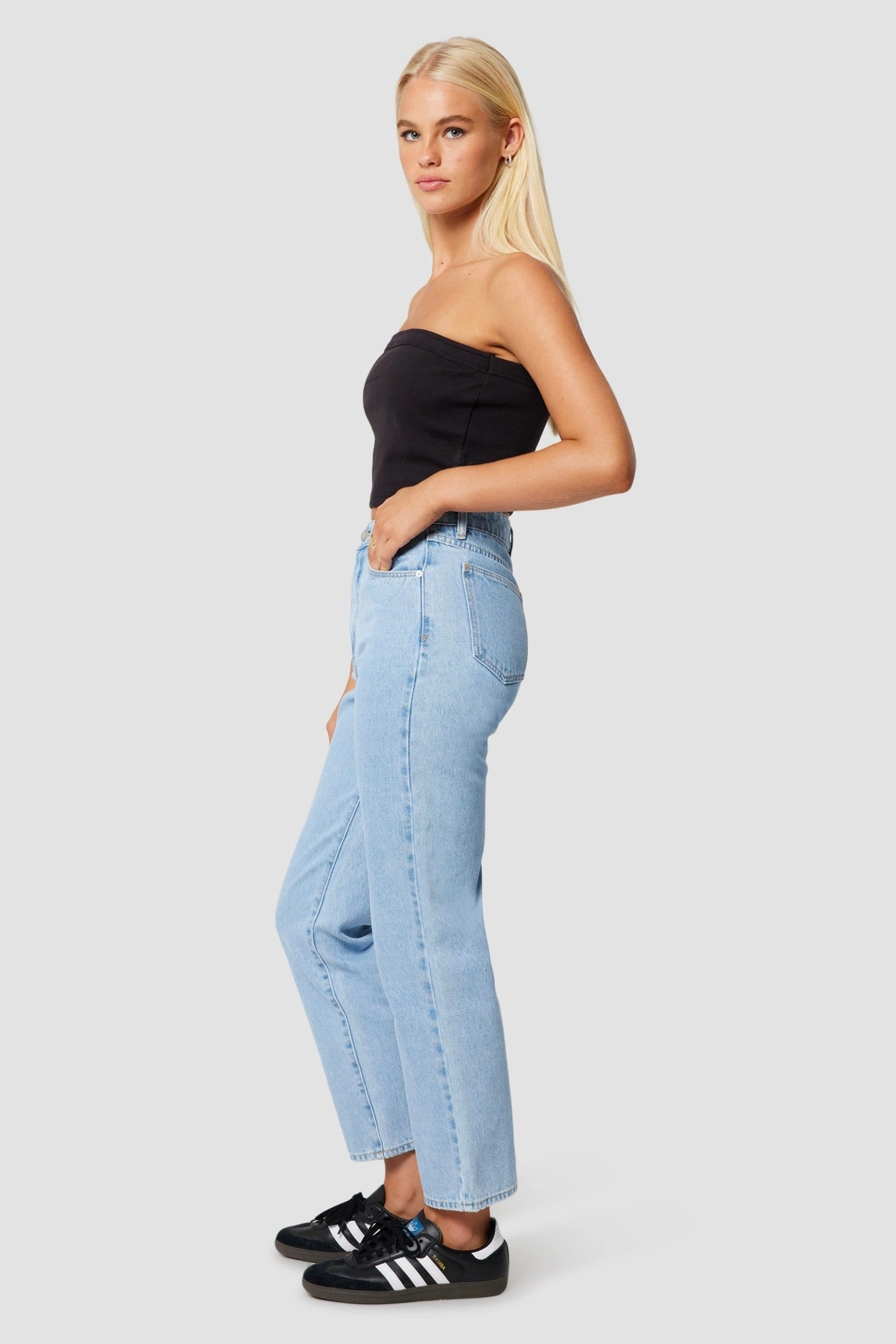 Flattering Fit Wear Venice Kendall Vintage Blue Straight Denim Jean