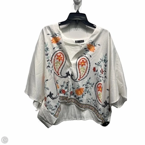 Top Short Sleeve By Shein In Orange & White, Size: Xl Hiking durability