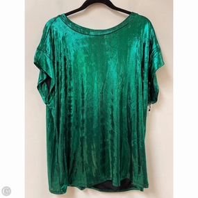 BreathableMeshLining Classic Layer Top Short Sleeve By Clothes Mentor In Green, Size: 2x