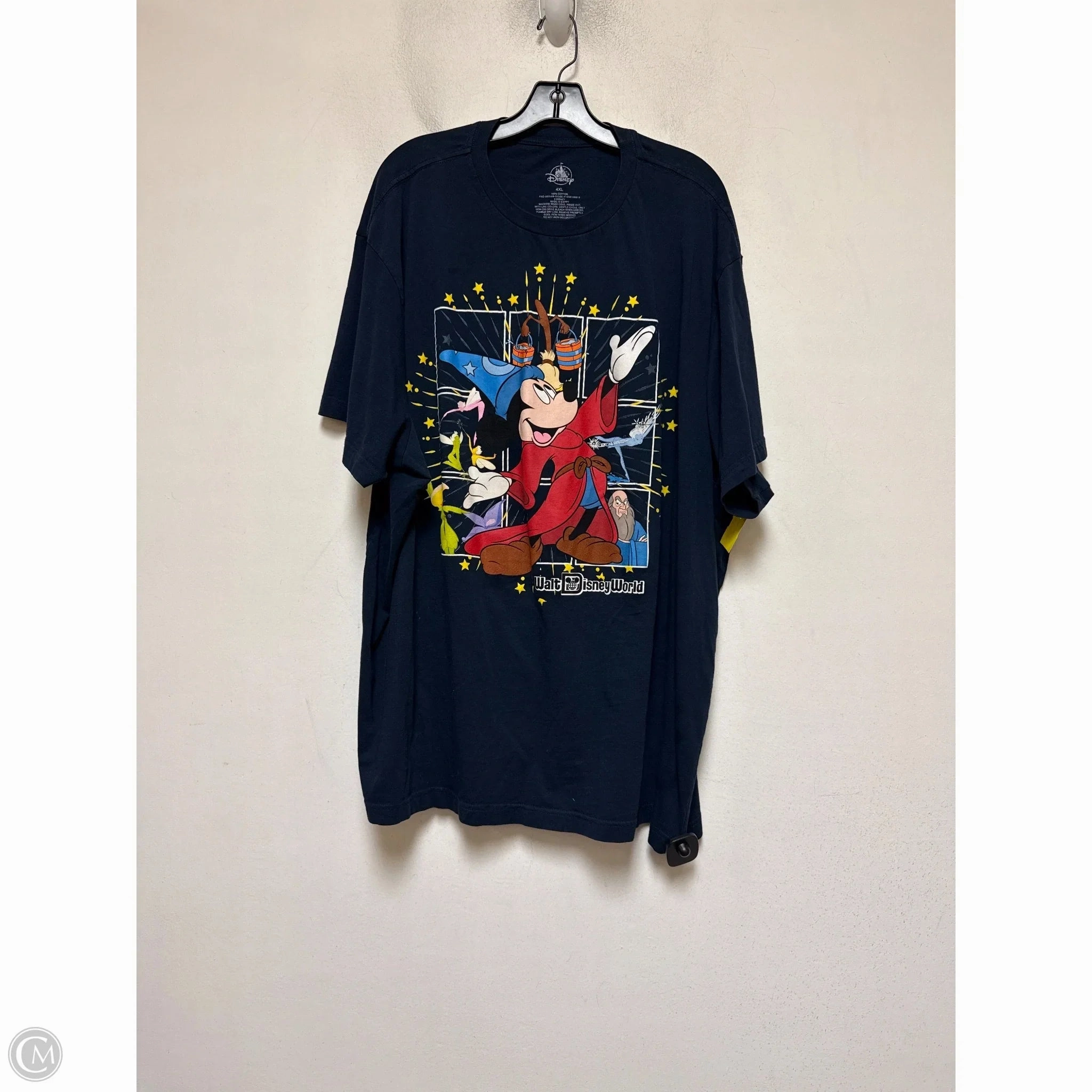 Top Short Sleeve Basic By Disney In Navy, Size: 4x Anti-static Classic Layer