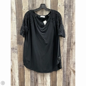 Sporty Fit Top Short Sleeve By Zenana Outfitters In Black, Size: 3x