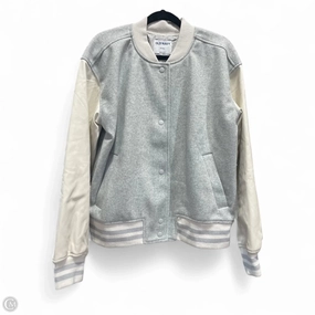 Jacket Other By Old Navy In Grey & White, Size: M Anti Pill Surface Secure Closure System