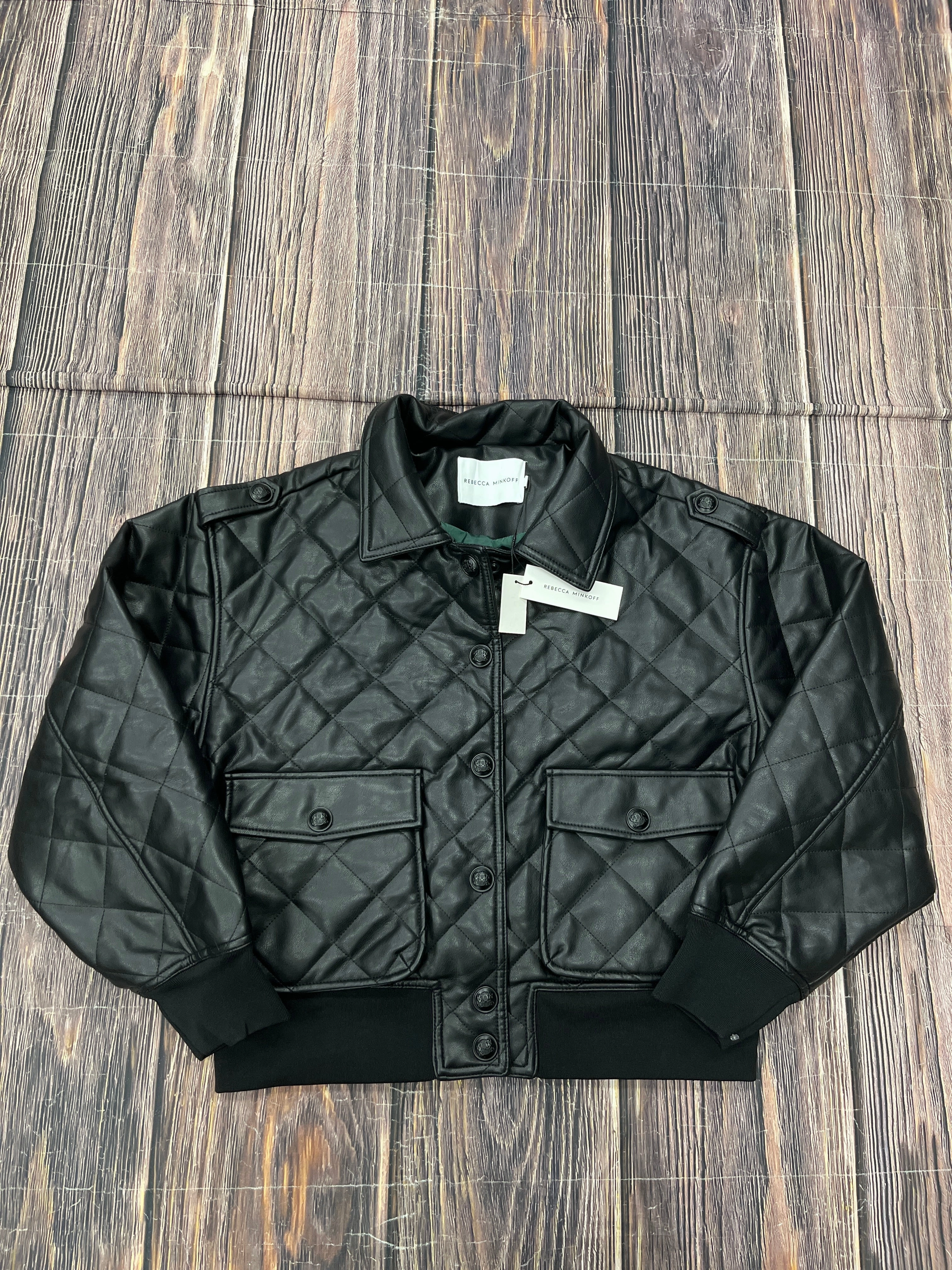 Soft Fleece Lining Elasticized Waist Coat Designer By Rebecca Minkoff In Black, Size: M