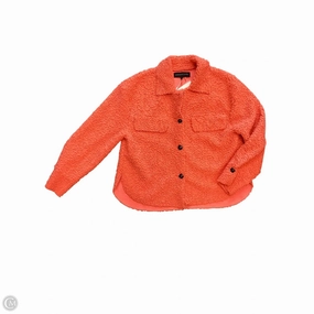 Coat Faux Fur & Sherpa By Endless Rose In Orange, Size: S Compact Storage